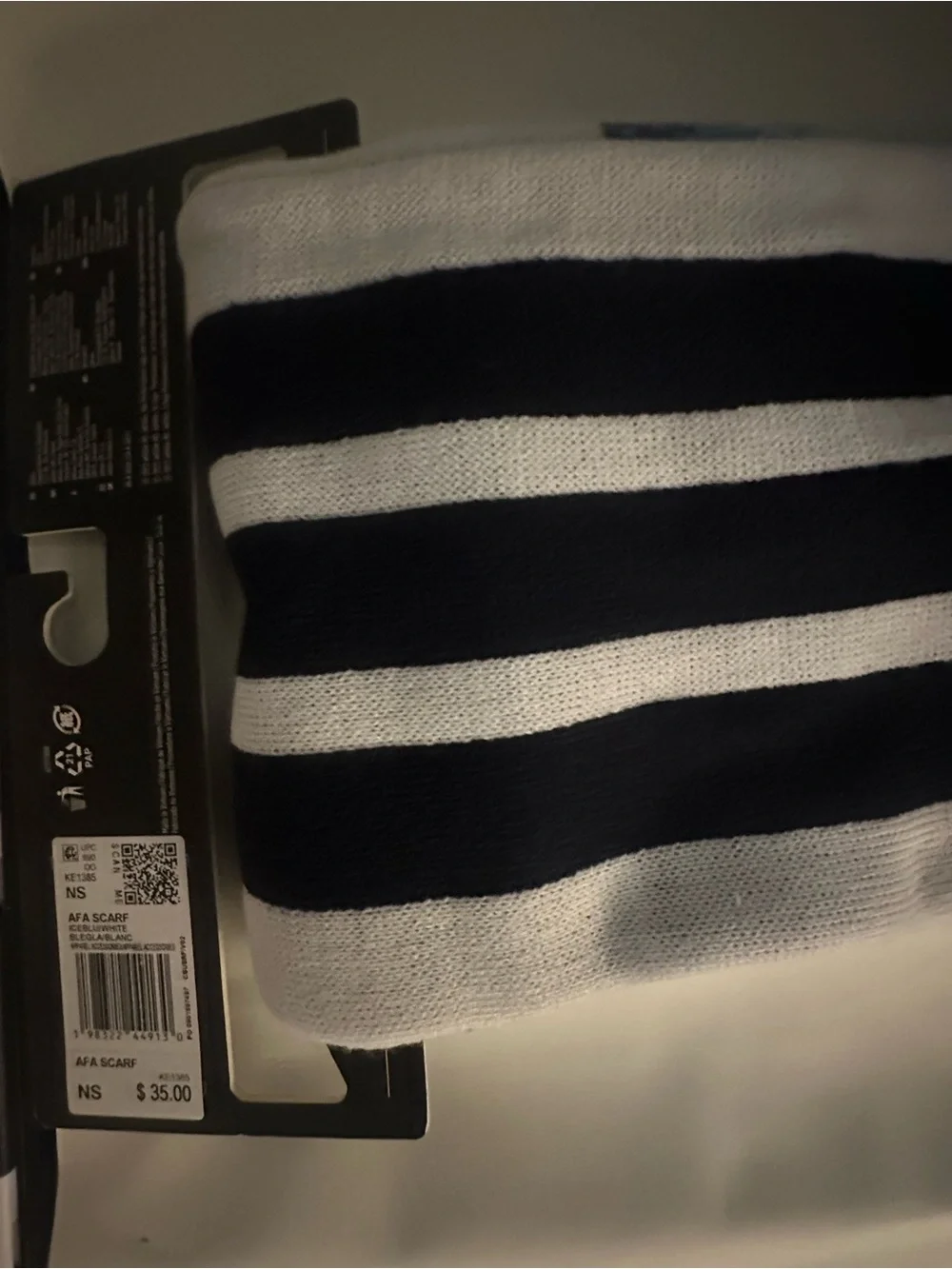 adidas White, Light Blue and Gold AFA Crest Bath Towel